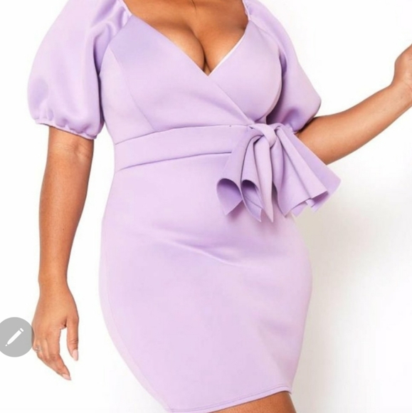 asoph Dresses & Skirts - Lavender Bow Detail Dress